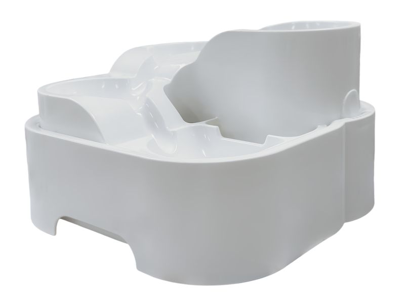 Cat Water Fountain, Multi-Level Cat Fountain with 3 Drinking Areas,2L