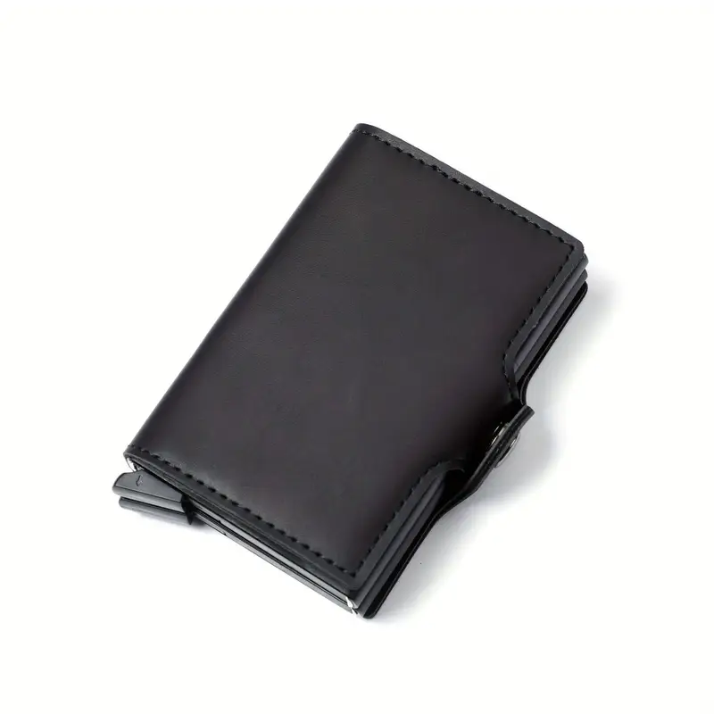 Smart Pocket Double Slot PU Leather Minimalist Wallet
