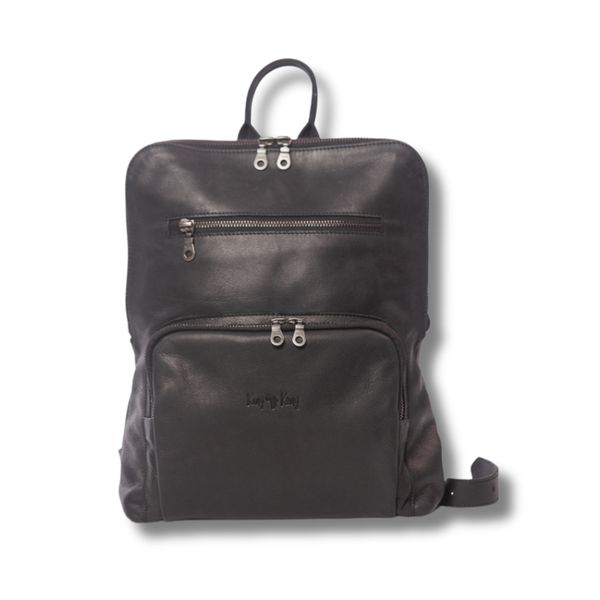 Travel Backpack - Genuine Leather- Stylish &amp; Compact - King Kong Leather