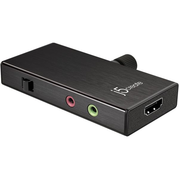 J5Create JVA02 Live Capture Adapter HDMI™ to USB-C™ with Power Delivery