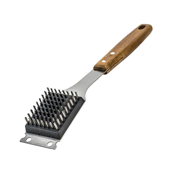 BBQ Grill Brush with Wooden Handle