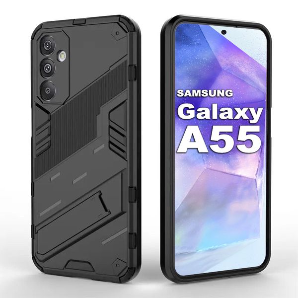 TEKRON Punk Case Shockproof Kickstand Cover Made for Samsung Galaxy A55