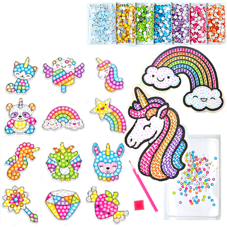  Creativity for Kids Big Gem Diamond Painting Kits: Magical  Stickers and Suncatcher DIY Kit - Diamond Art for Kids, Unicorn Gifts for  Girls Ages 6-8+ : Arts, Crafts & Sewing