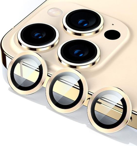 Camera Lens Protector-Compatible With IPhone 13 PRO MAX-Gold