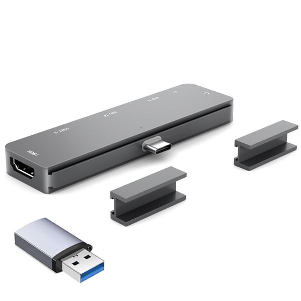 Adapter Compatible with iPad Pro USB C Hub M4 M2 M1/iPad Air 4/5/6/Mini 6