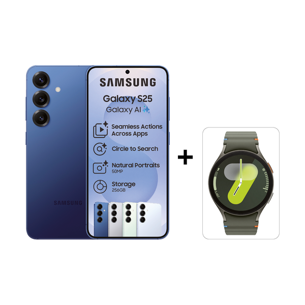 Samsung Galaxy S25 5G 256GB Navy + Galaxy Watch7 40 mm Green
