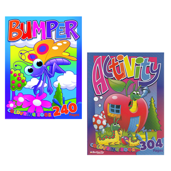 Bumper Fun Colouring &amp; Activity Books (2 Piece)