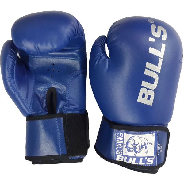 Bulls Boxing Gloves Blue - PVC