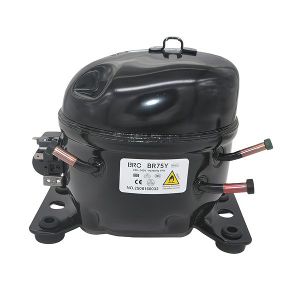 Domestic Fridge Compressor; 1/5HP; R600A Refrigerant BR75Y