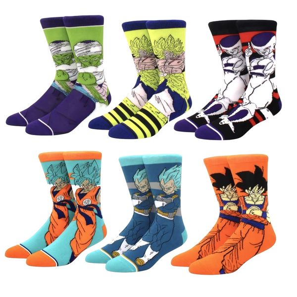 Dragon Ball Z Novelty Socks 6 Pairs
