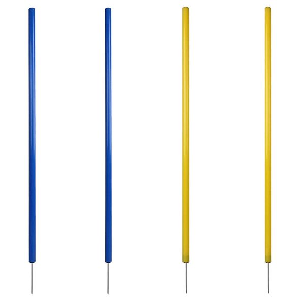 Pet Outdoor Adjustable Agility Obstacle Training Stake Pole Set of 4 (60cm)