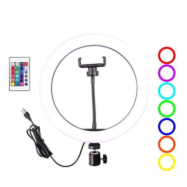 MJ26 RGB LED 10-Inch Ring Light With Stand