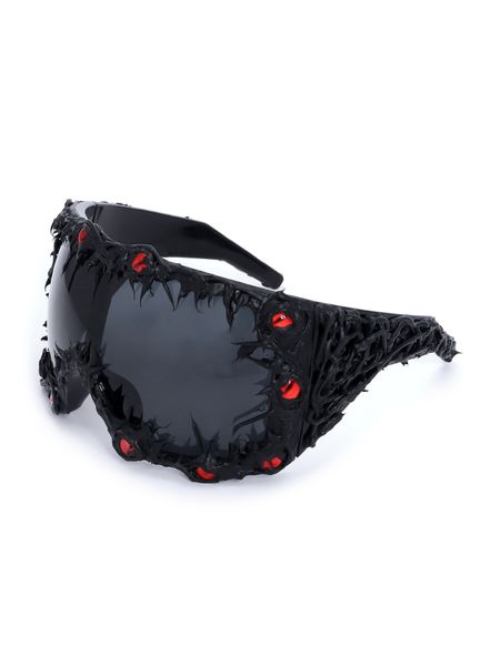 Dark Style Resin Sunglasses Avant-Garde Street Fashion Shades