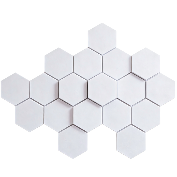 Sound Absorbing Panel Decorative Soundproof Panel - White - 18 Pieces