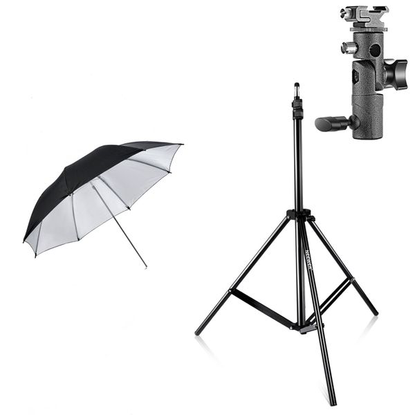 Camera Flash Umbrella Kit -Black
