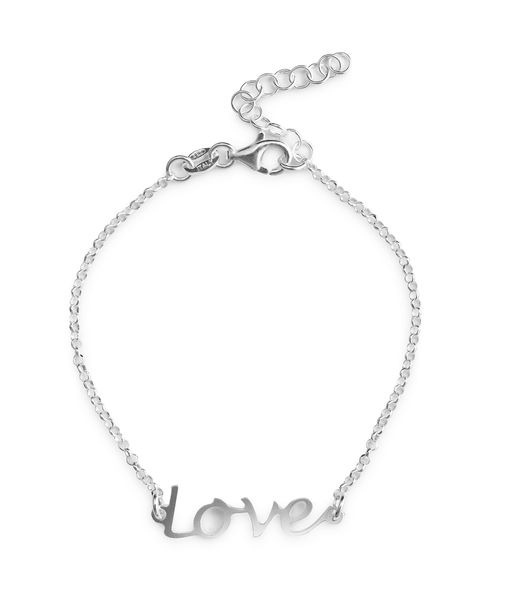 Sterling Silver 19cm Love Bracelet