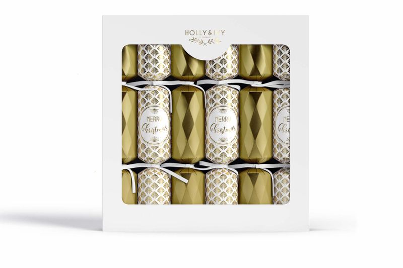 Family 12's Gold Christmas Crackers
