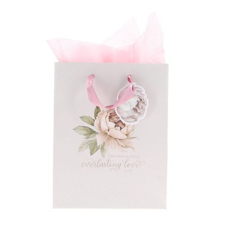 Medium Gift Bag with Gift Tag - I Have Loved You with an Everlasting Love Image