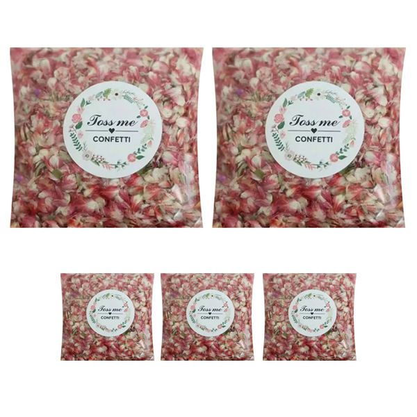 Cherry Blossom Natural Mixed Flower Confetti - Pack of 5