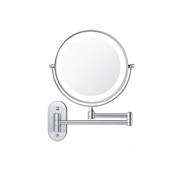 Reptronic Two sided LED wall mounted cosmetics mirror: X10 Magnifying