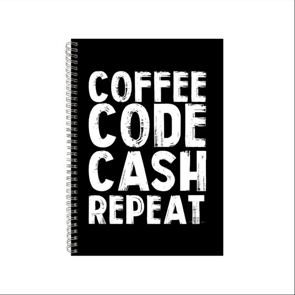Coder Notebook Coding Gift Idea A4 Notepad Pad 33