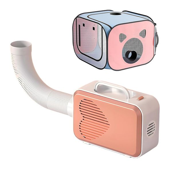 Foldable 108L Hands-Free Pet Dryer: Low Noise, Anti-Hair Flying