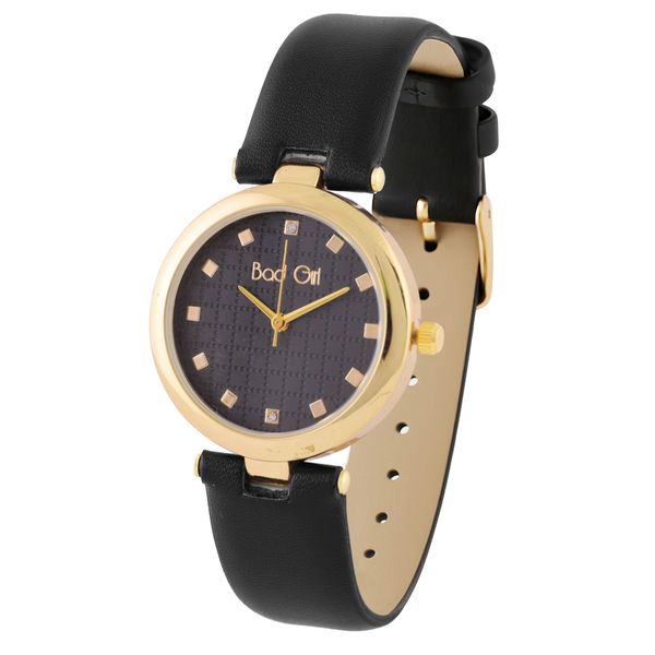 Bad Girl Mod PU Watch - Black &amp; Gold