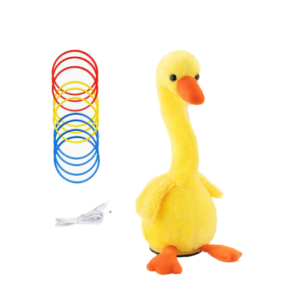 Parent-Child Electric Goose Ring Toss Toy Kids Kindergarten Game Prop