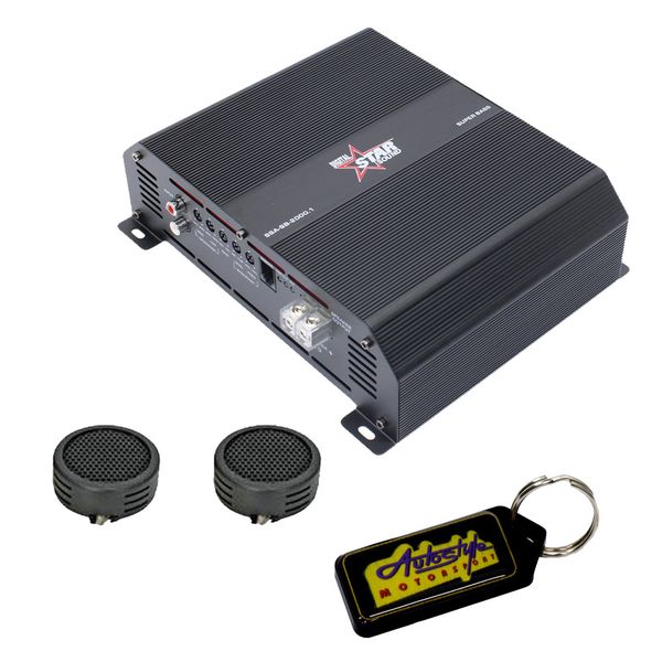 Starsound Brazilian Series 2000w 1ohm Amplifier &amp; Evo Tweeters &amp; Key Holder