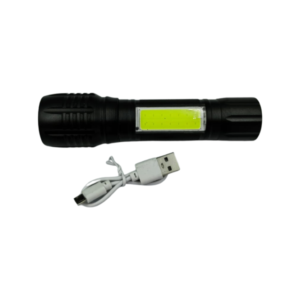 Single USB Rechargeable Super Bright Torch - Medium