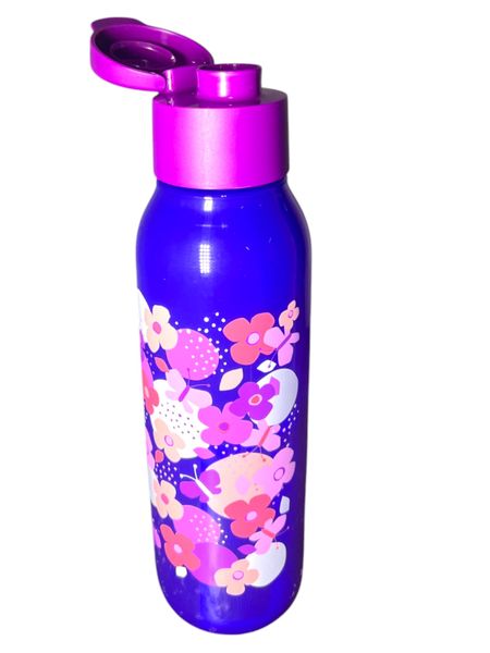 Tupperware Floral Printed Flip Top Water Bottle 750ml