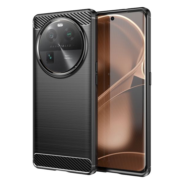 Carbon Fiber Soft TPU Phone Case Compatible With OnePlus Nord CE5 5G