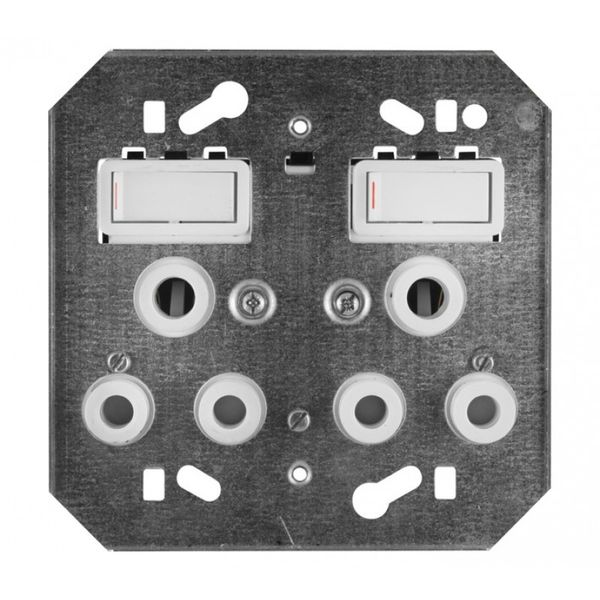 Crabtree - Socket Switch - NCP Double - 16A - 100mm x 100mm - 2 Pack