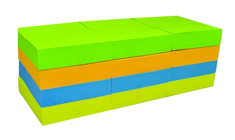 Neon Sticky Notes 38mm x 50mm Pack of 12