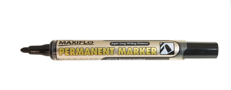 Pentel Maxiflo - Marker Bullet Tip NLF50 Permanent - Black x 2