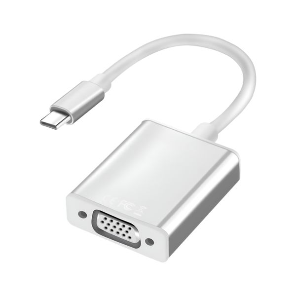 USB-C to VGA Adapter Cable - Plug &amp; Play Video Converter