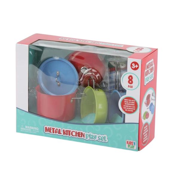 KIDS N' PLAY Colours Metal Kitchen Set