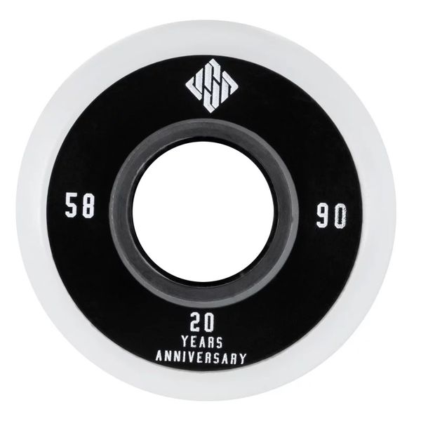 Usd Skates Team 58mm 90a White Aggressive Skate Wheels - Set of 4