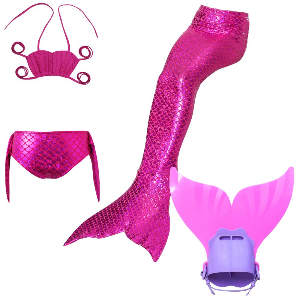 Mermaid Costume Tail 4 Set Dark Pink | Shop Today. Get it Tomorrow ...