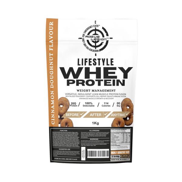 Rogue Legion Lifestyle Whey Protein -1kg - Cinnamon Doughnut