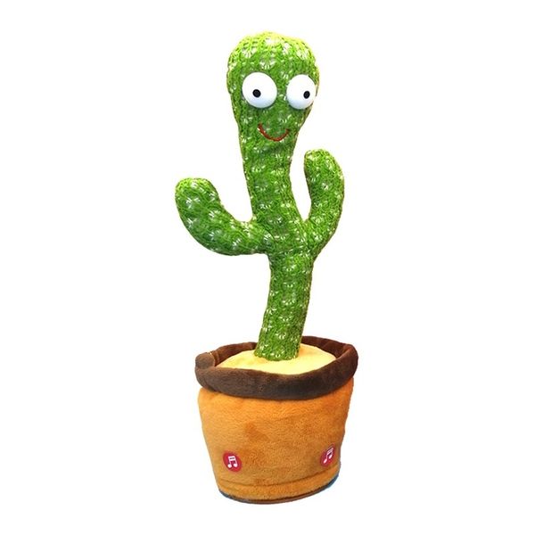Dancing Cactus Toy - Rechargeable Talking Plush Toy for Kids with Songs