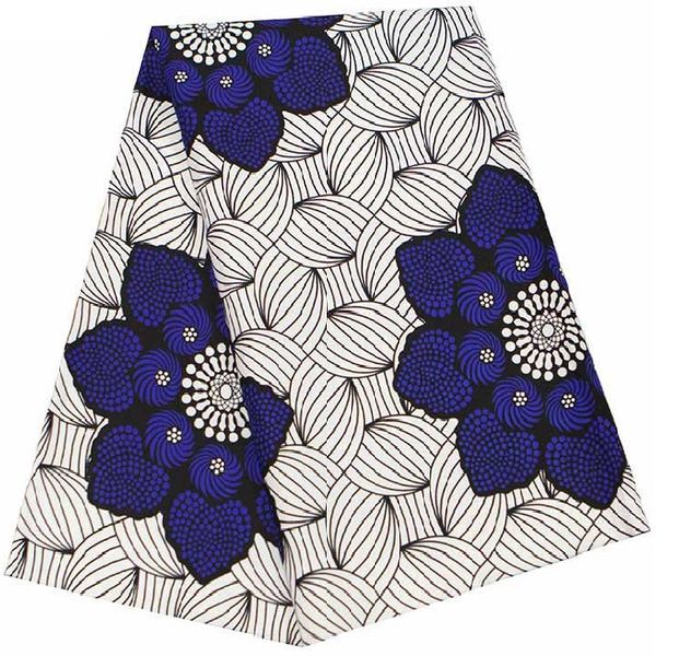 Indigo Bloem Ankara Fabric
