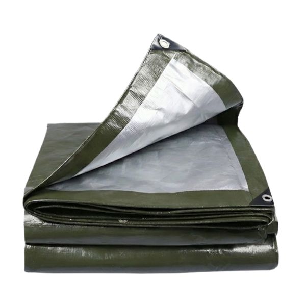 PE Outdoor Tarp Cover 600x900 cm Weather Protection - Olive Green