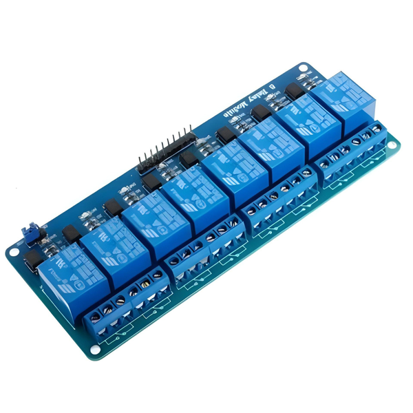 CMU 8-Channel 12V Relay Module - 10A with Optocoupler Isolation