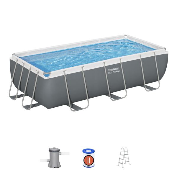 Bestway Steel Pro Max 4.04m x 2.01m x 1.00m Rectangular Pool Set