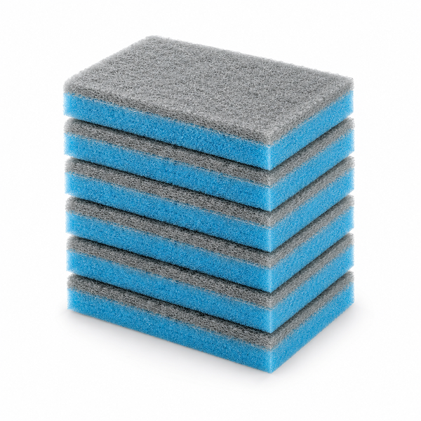Dual-Sided Scrubbing Sponges 6 Piece - 13x9cm