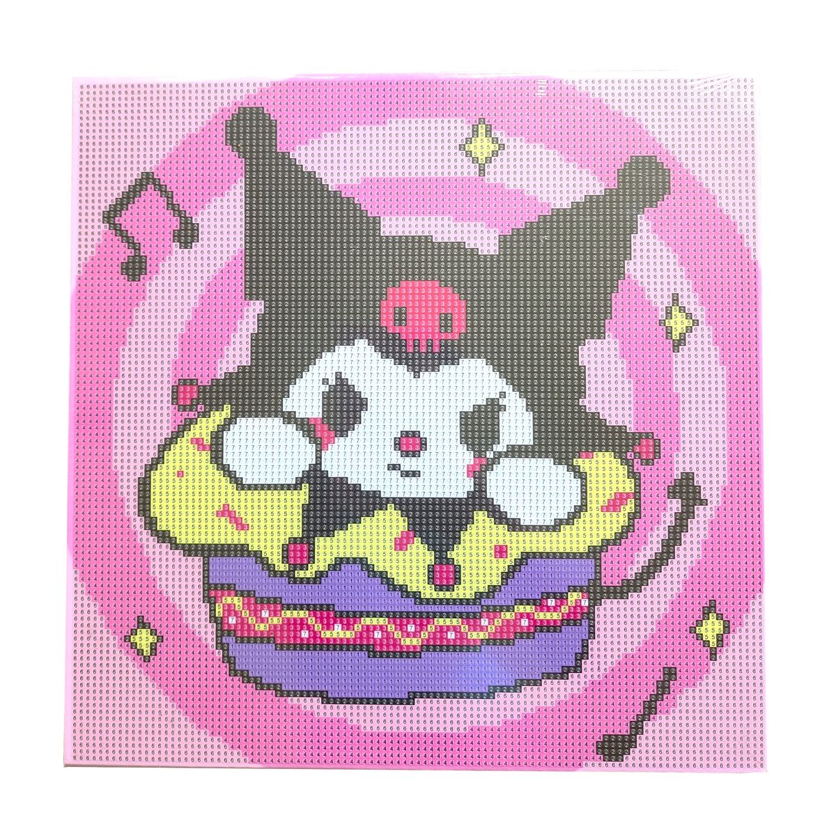 Diy diamond dot art painting art crafts kit sanrio kuromi music