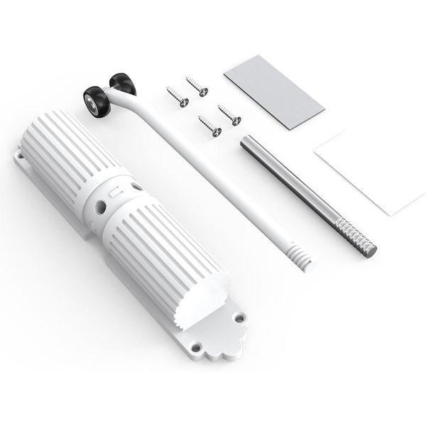 Multiple Sections Adjustable Door Closer for Home Office - Black