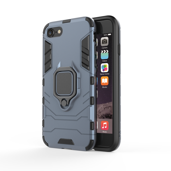 Gadget Mafia Cover for iPhone SE 2020 - Shockproof Panther Ring Stand Cover
