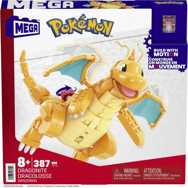 Mega Pokémon Building Toy Kit Dragonite - 387 Pieces